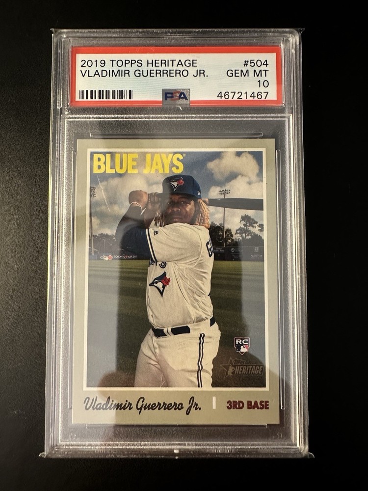 2019 Topps Heritage Vladimir Guerrero Jr. Rookie RC #504 PSA 10 GEM MINT