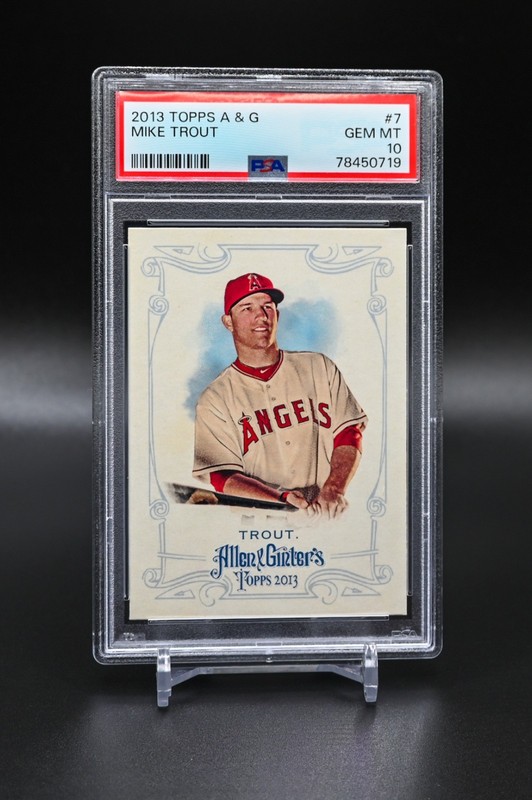 2013 Topps Allen & Ginter Mike Trout #7 PSA 10 GEM MINT view 2