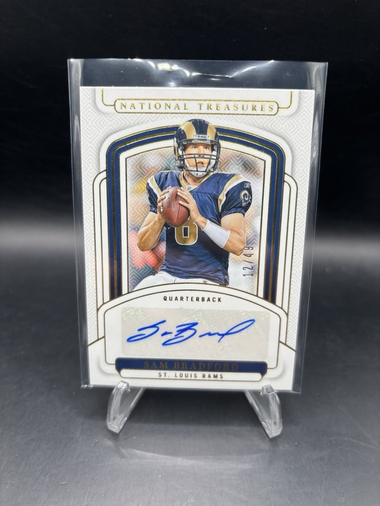 2024 Panini National Treasures Sam Bradford #SIGS-SBD Auto /49 Rams