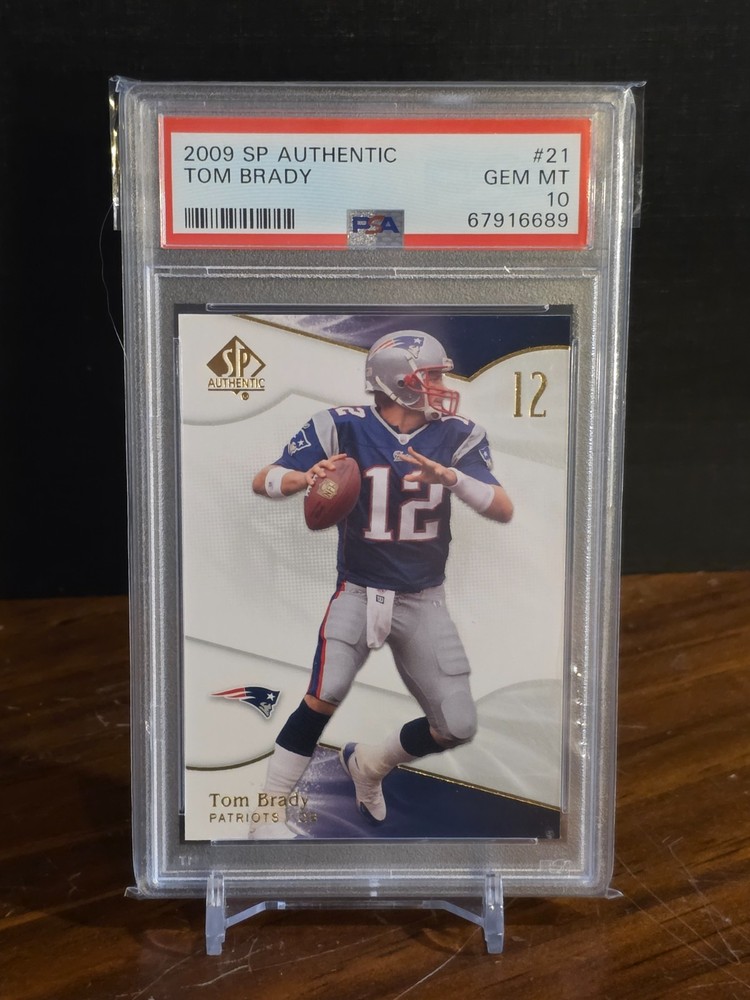 2009 SP AUTHENTIC #21 TOM BRADY PSA 10 GEM MINT! HOF!