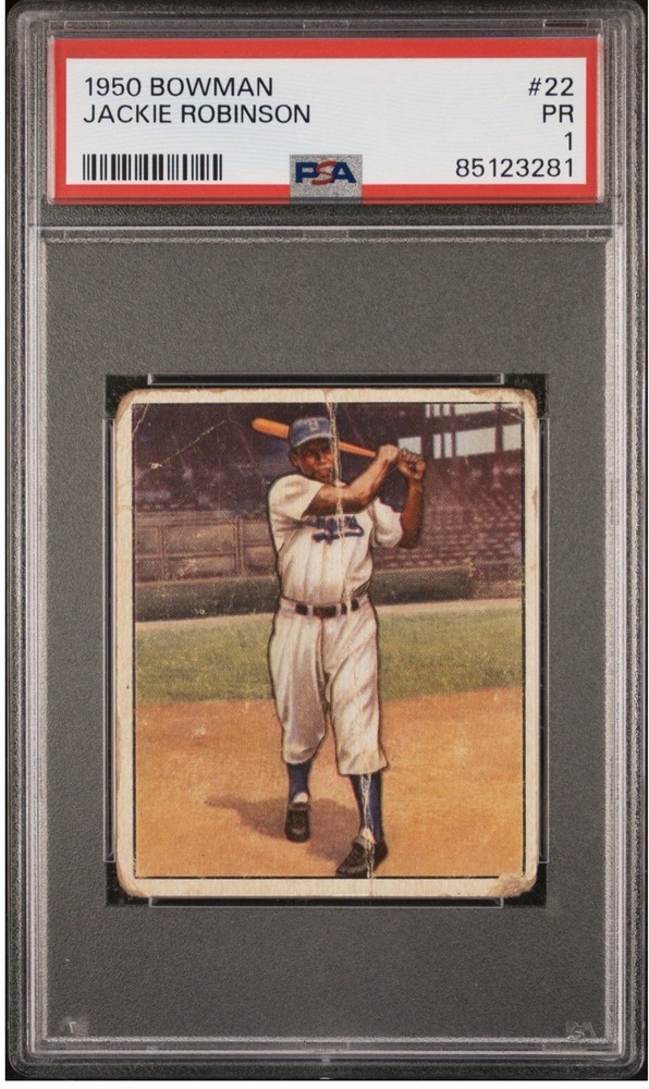 1950 BOWMAN #22 JACKIE ROBINSON PSA 1