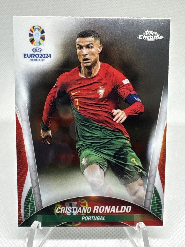 🔥⚽️2024 Topps Chrome UEFA Euro Cristiano Ronaldo #7 Portugal⚽️🔥