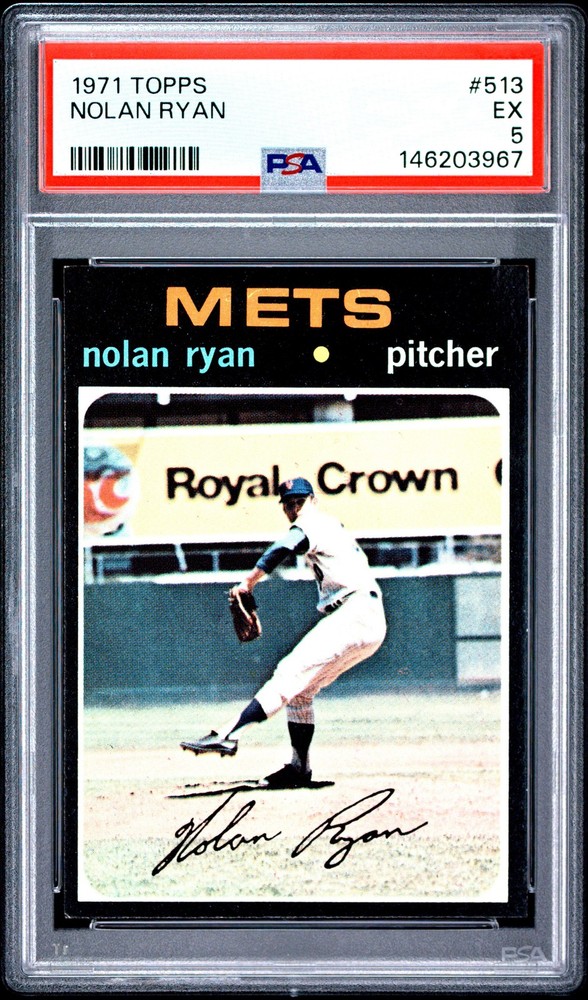 1971 Topps #513 Nolan Ryan PSA 5