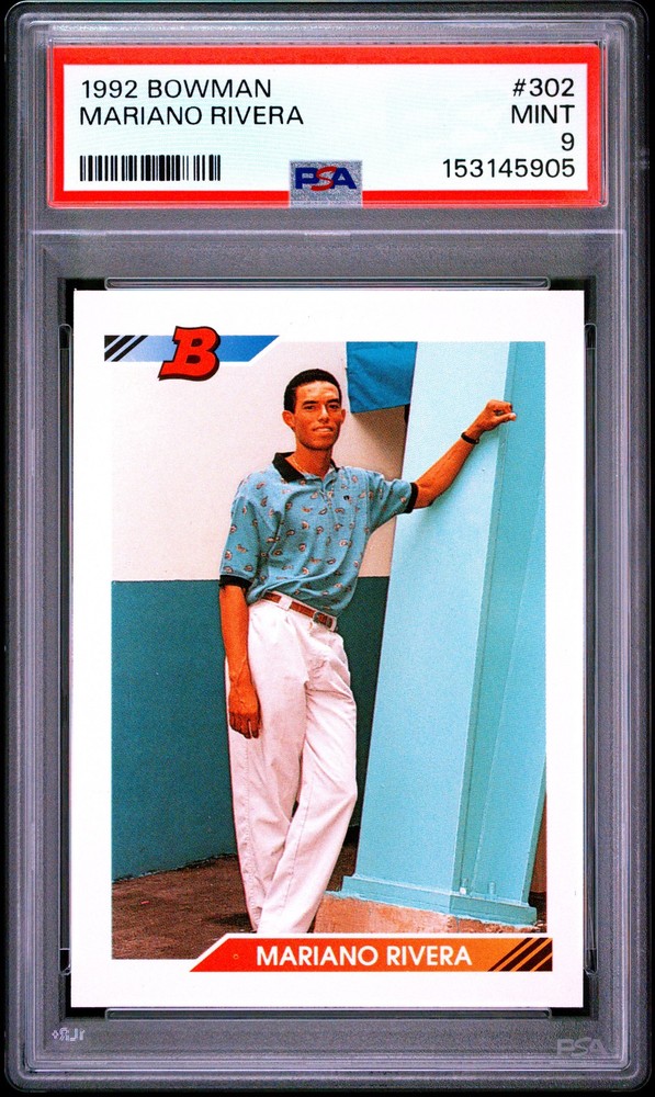 1992 Bowman #302 Mariano Rivera RC PSA 9