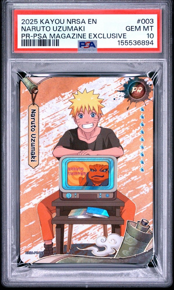2025 NARUTO UZUMAKI Magazine Exclusive Promo 003 PSA 10 GEM MINT Kayou Shippuden