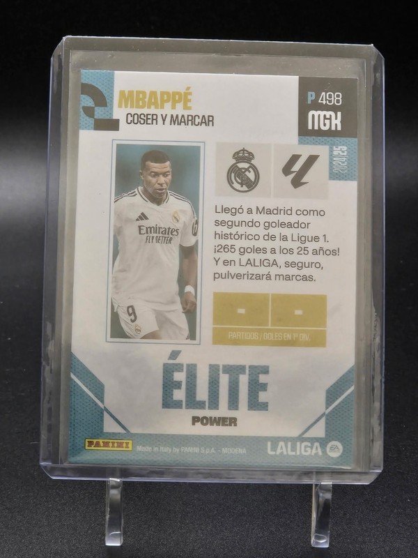 2024-25 Panini Megacracks MGK La Liga Kylian Mbappe Elite Power #P498 view 2