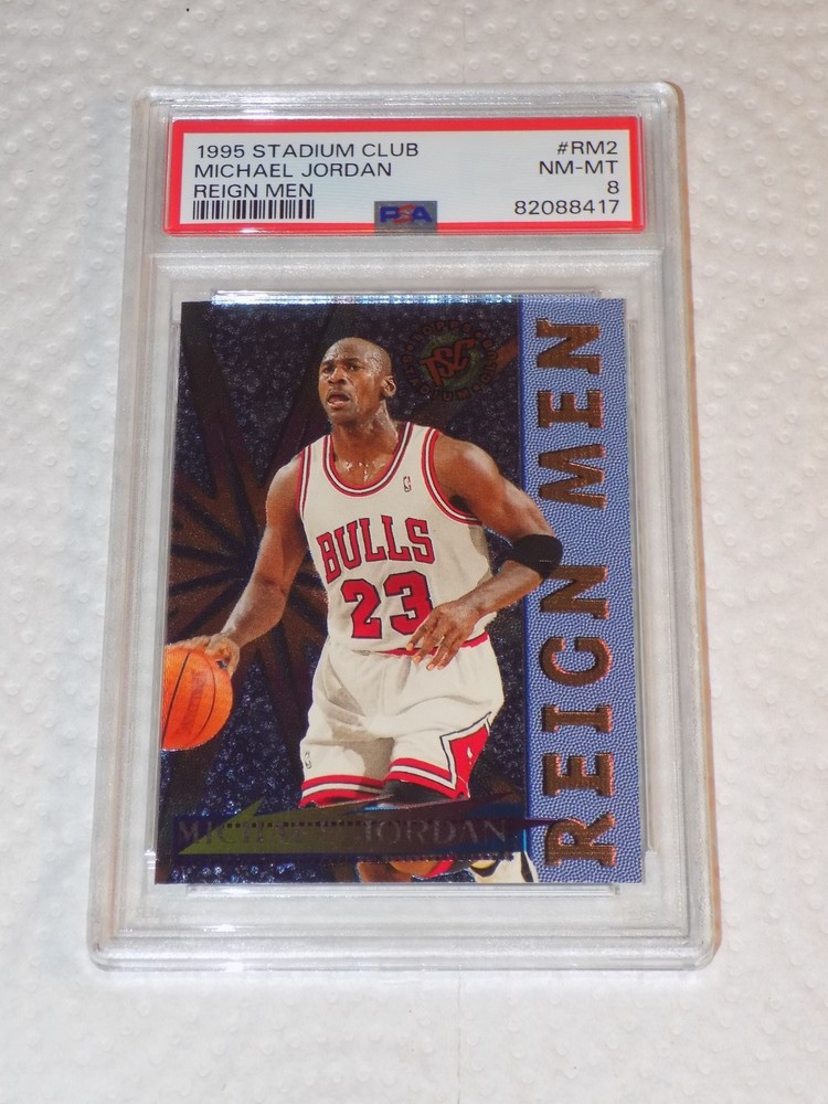 Michael Jordan PSA 8 NM/MT 1995 Stadium Club Reign Men #RM2