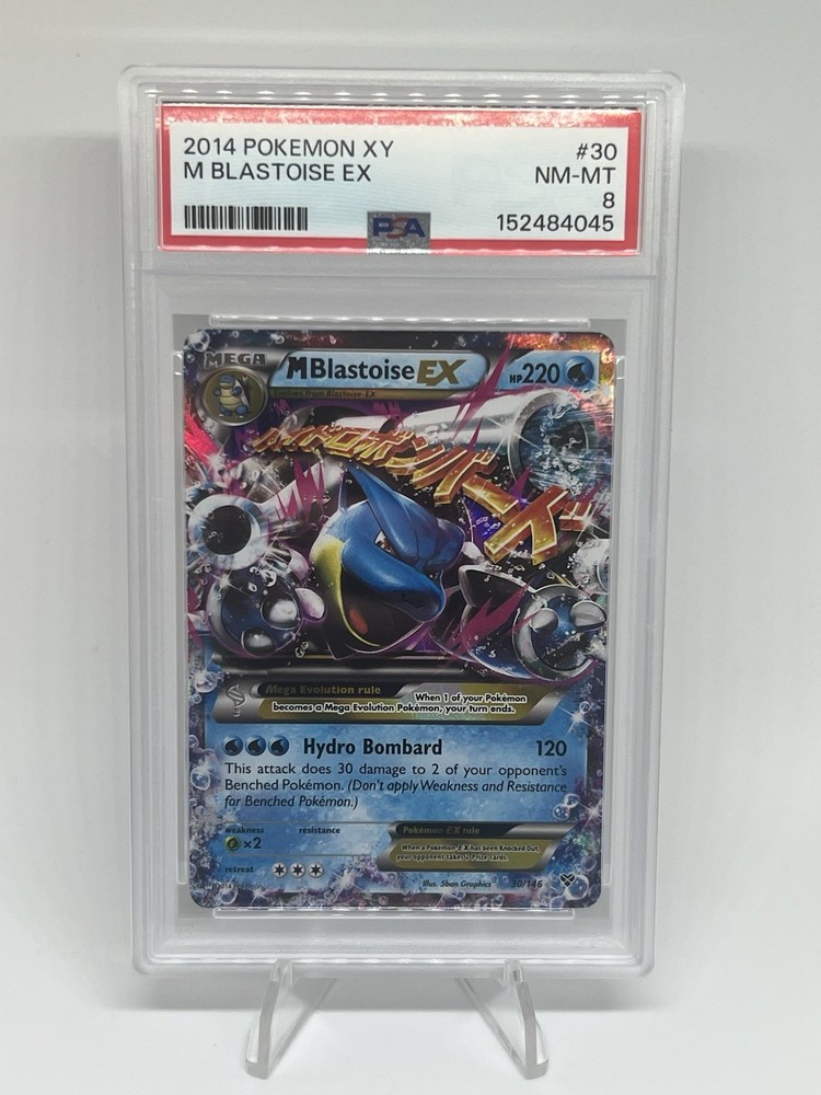 M Blastoise EX 30/146 XY Holo PSA 8