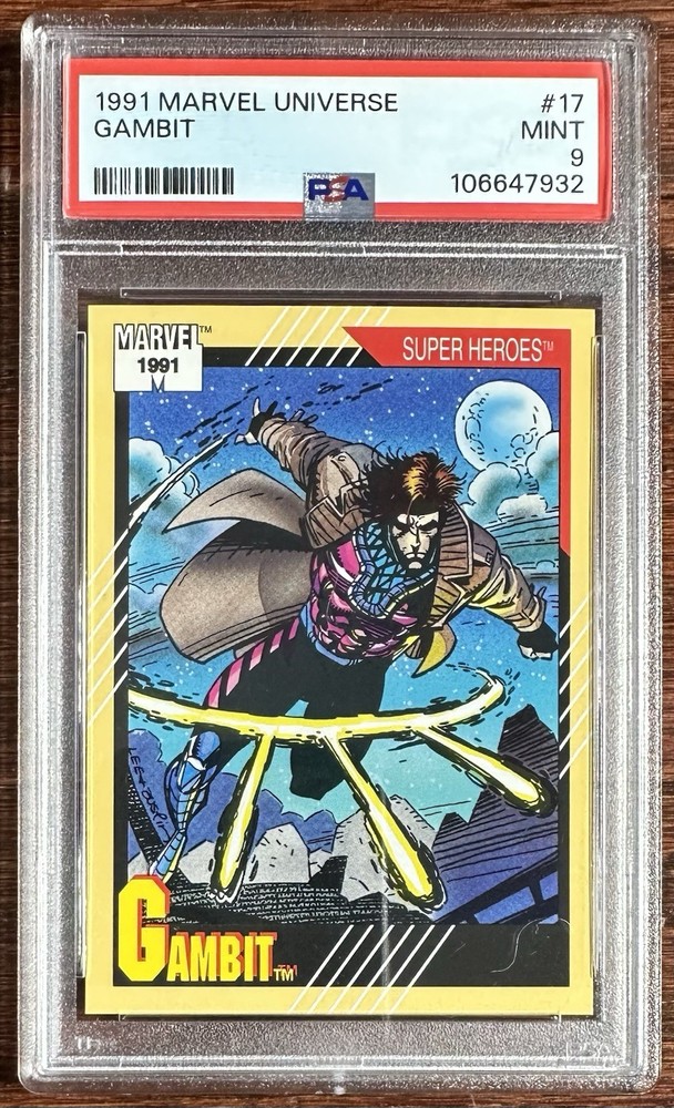 1991 Marvel Impel, Gambit, #17, PSA 9 Mint