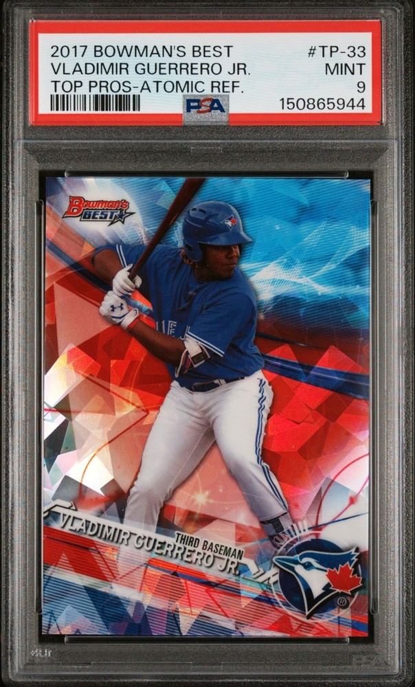 2017 Bowmans Best Vladimir Guerrero Jr Atomic Refractor #TP33 PSA 9 Mint