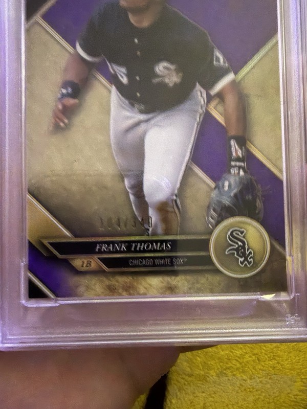 2017 Topps Triple Threads - Frank Thomas #80 Amethyst /340 Psa 9 White Sox Wow view 2