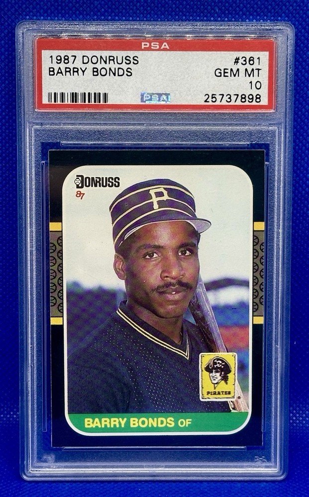 1987 Donruss #361 Barry Bonds (RC) PSA 10