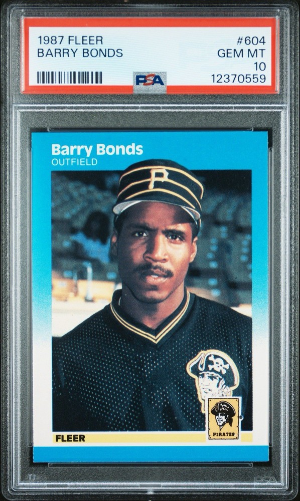 1987 Fleer #604 Barry Bonds (RC) PSA 10