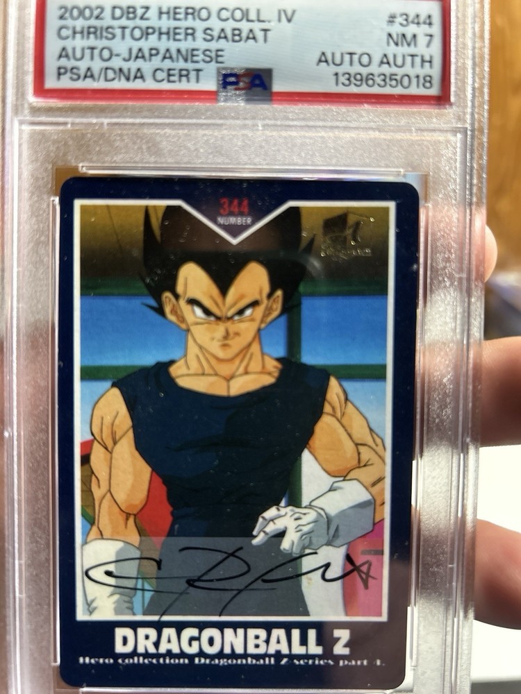 Dragonball z Hero Collection Signed Vegeta (Japanese) 147-500 Serialized
