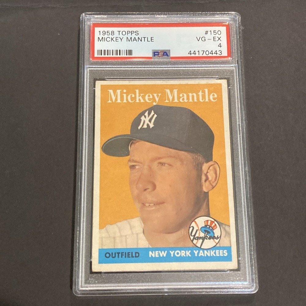 1958 Topps - Mickey Mantle #150 PSA 4 Centered