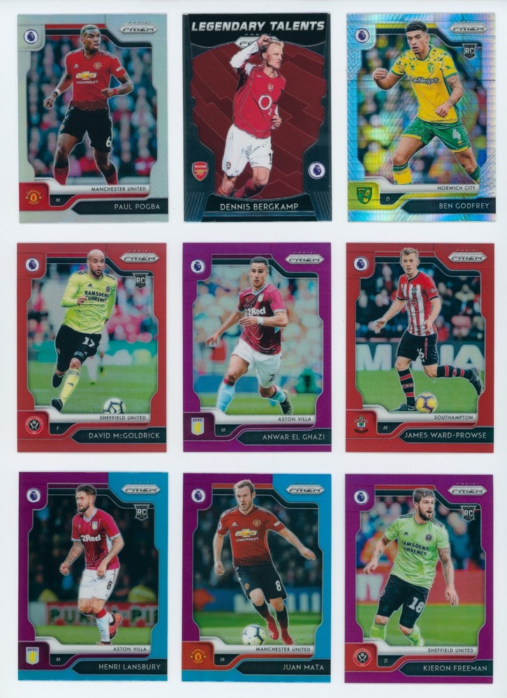 9x 2025 Panini Prizm Premier League Soccer Card Lot: Numbered/SP/Rookie/Silver
