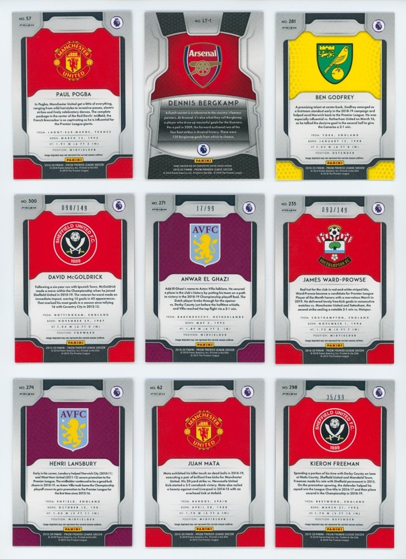 9x 2025 Panini Prizm Premier League Soccer Card Lot: Numbered/SP/Rookie/Silver view 2