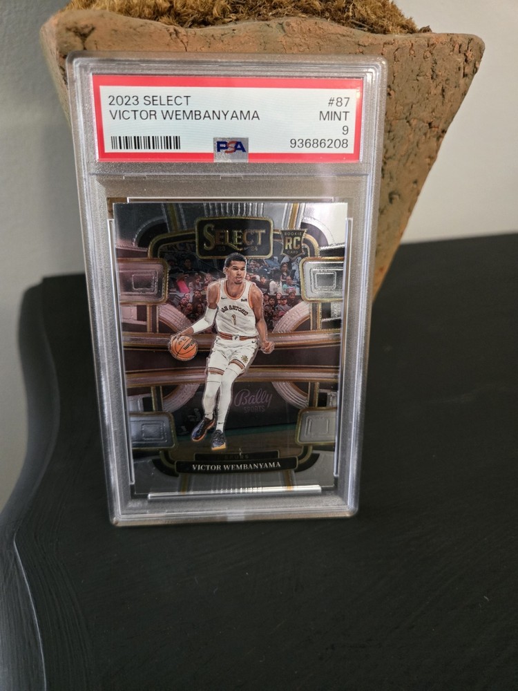 2023-24 Panini Select Concourse Victor Wembanyama #87 RC Spurs PSA 9