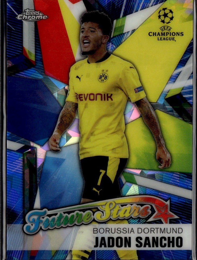 2021 Topps Chrome Sapphire Soccer Jadon Sancho Borussia Dortmund #FS-JS