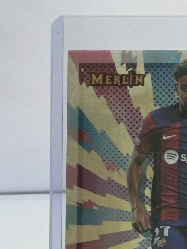 2023-24 Topps Merlin UEFA Lamine Yamal RC Rookie Merlin's Chosen Ones MC-1 view 2