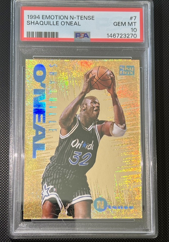 1994 Shaquille O'Neal Skybox Emotion N-Tense Gold PSA 10 