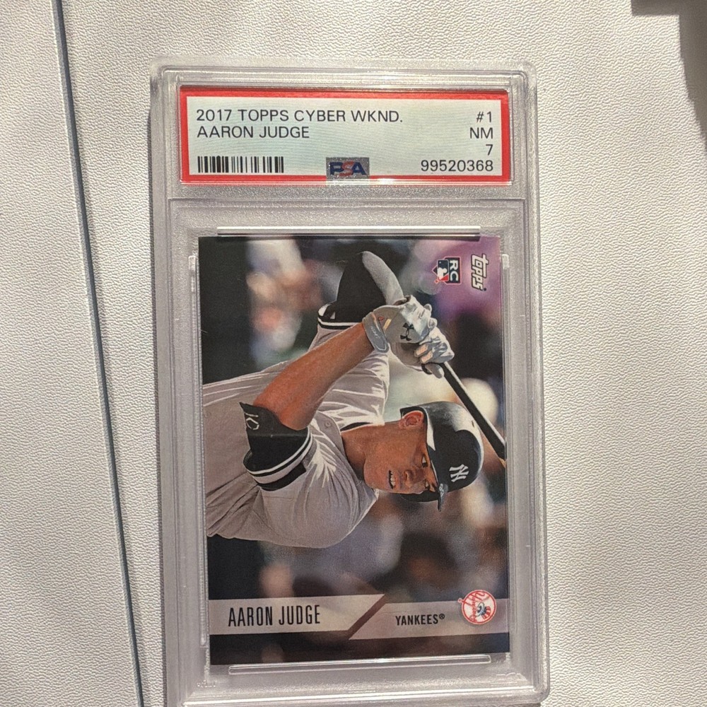 Topps 2017 Cyber Weekend Aaron Judge #1 RC PSA 7 Serial Numbered /1000