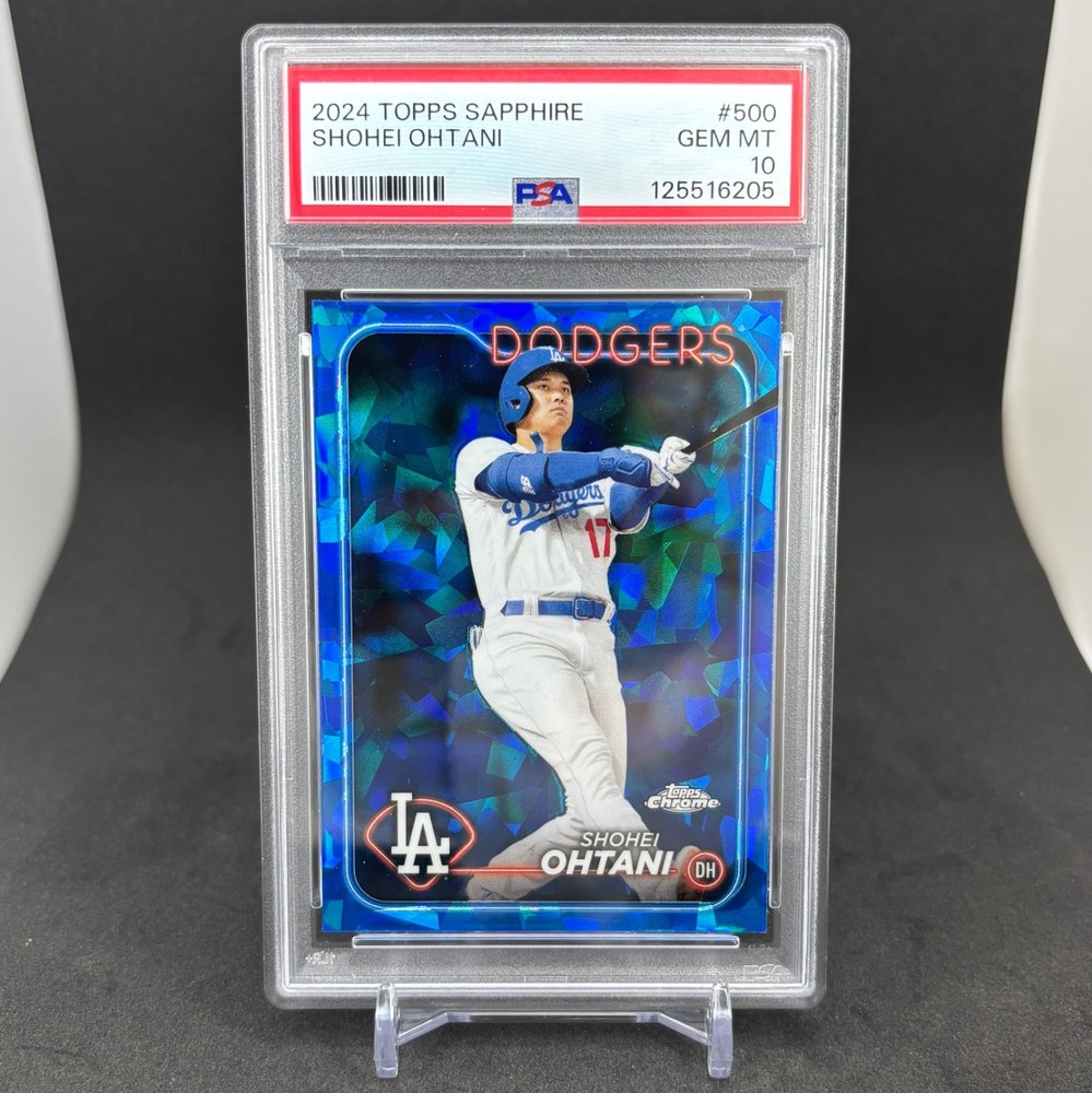 SHOHEI OHTANI 2024 TOPPS CHROME SAPPHIRE #500 PSA 10 GEM MT