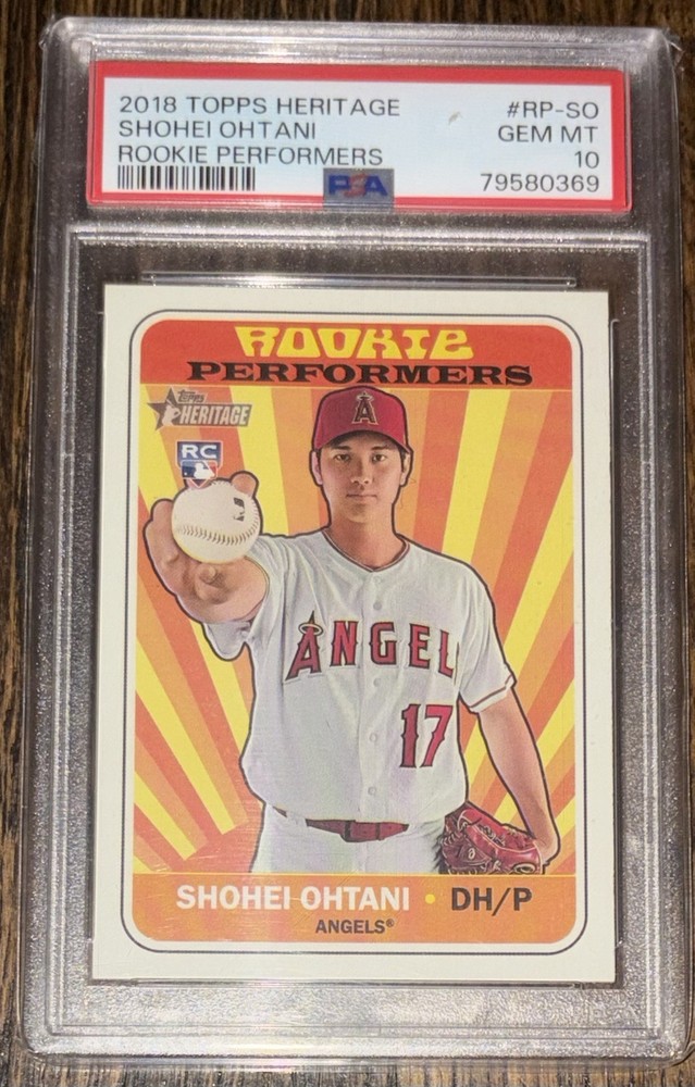 SHOHEI OHTANI 2018 Topps Heritage Rookie Performers PSA 10