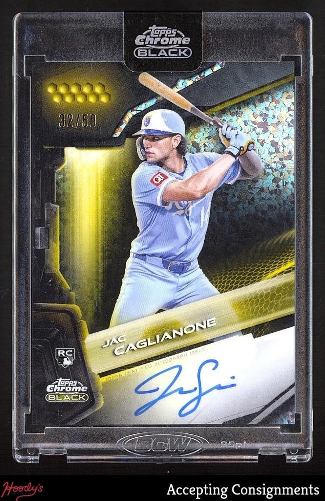 2026 Topps Chrome Black Gold Mini-Diamond Jac Caglianone RC ROOKIE AUTO 32/50