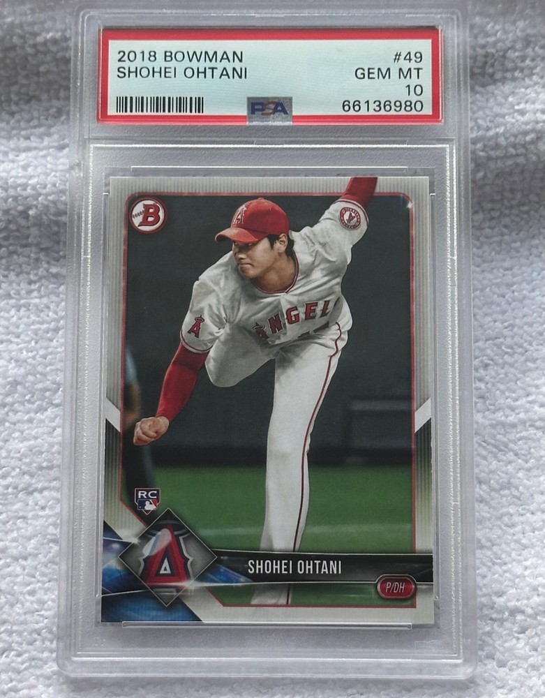 2018 BOWMAN SHOHEI OHTANI ROOKIE #49 PSA 10
