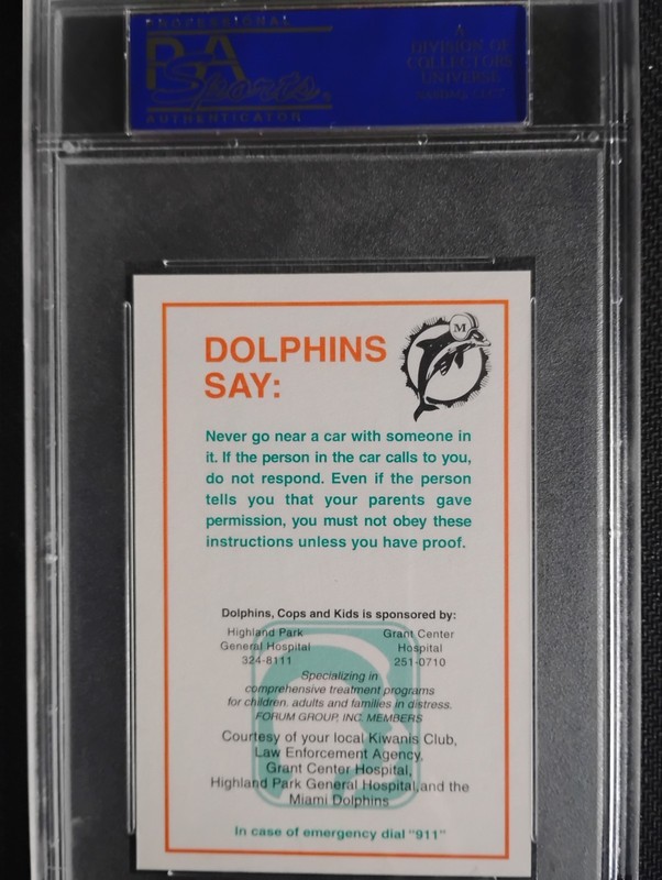 Dan Marino 1984 Dolphins Police PSA 5 EX Miami Dolphins  view 2
