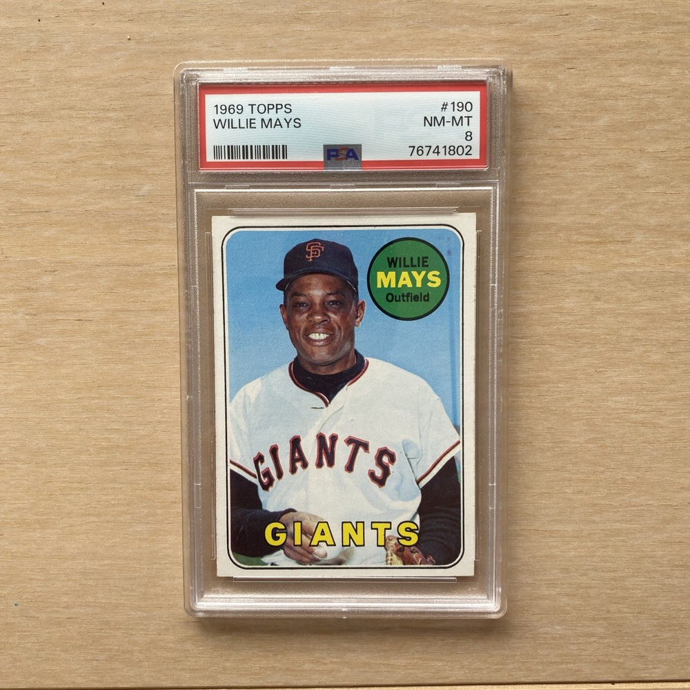 1969 Topps - Willie Mays #190 PSA 8