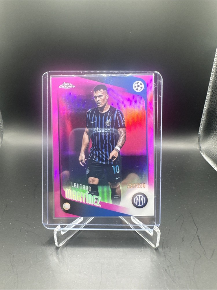 2025-26 Topps Chrome UCC Inter Milan Lautaro Martinez Pink Lava /250