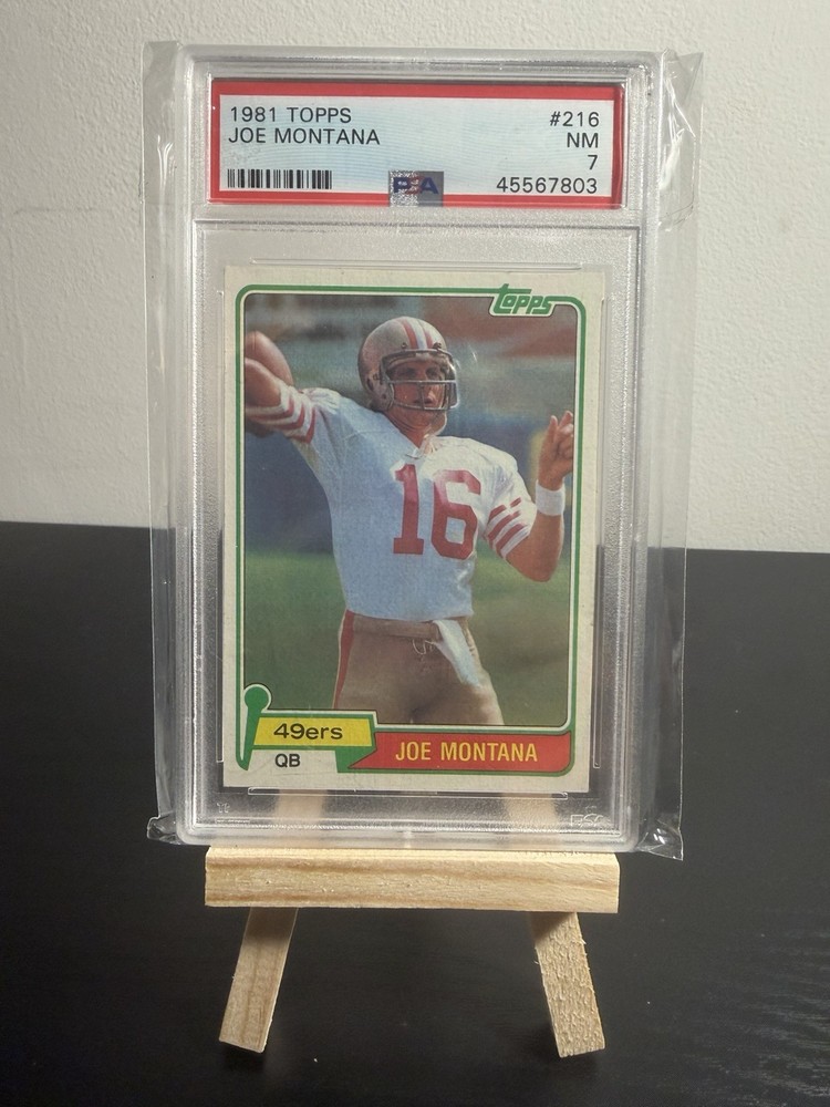 1981 TOPPS JOE MONTANA PSA 7