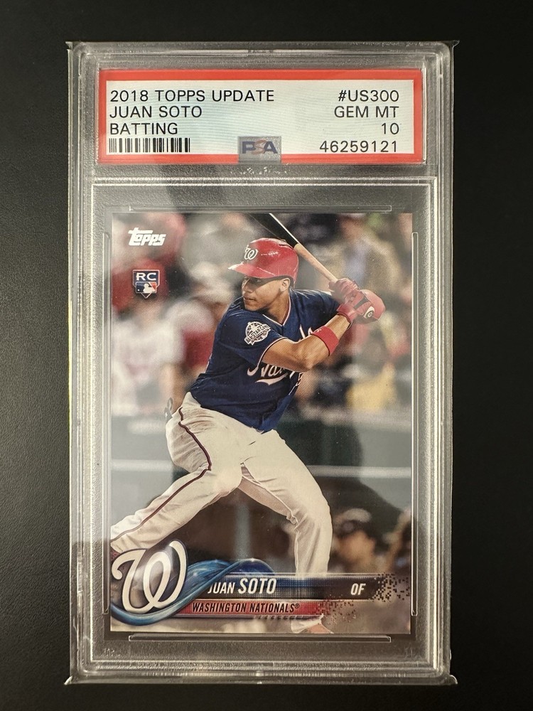 2018 Topps Update Juan Soto Rookie RC #US300 PSA 10 Gem Mint view 1