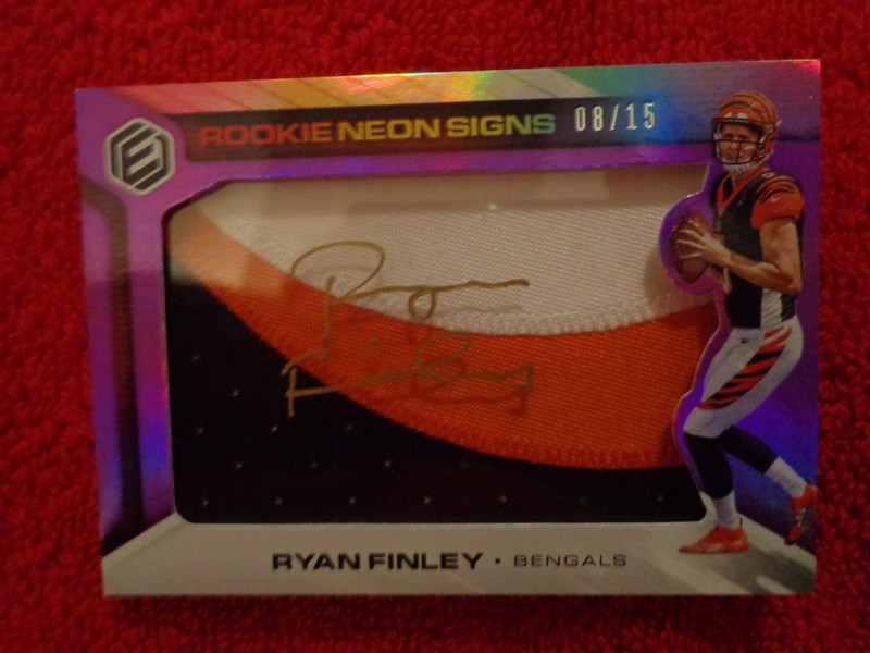 4 Ryan Finley short print 3 AUTO's Immaculate Impeccable Elements Plates Patches view 2