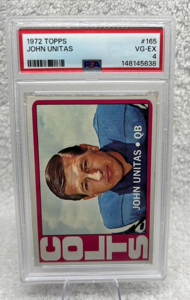 1972 Topps - Johnny Unitas #165 PSA 4 HOF