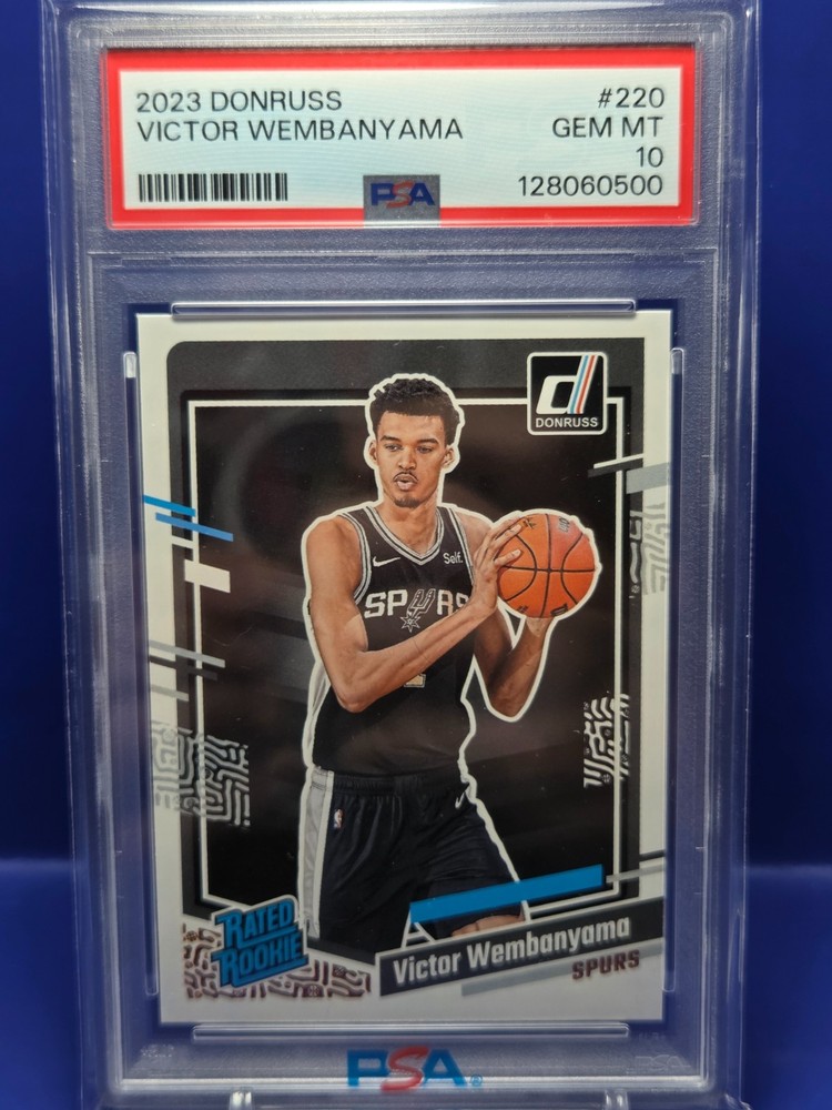 Victor Wembanyama PSA 10 GEM Rated Rookie 2023-24 Panini Donruss #220 RC