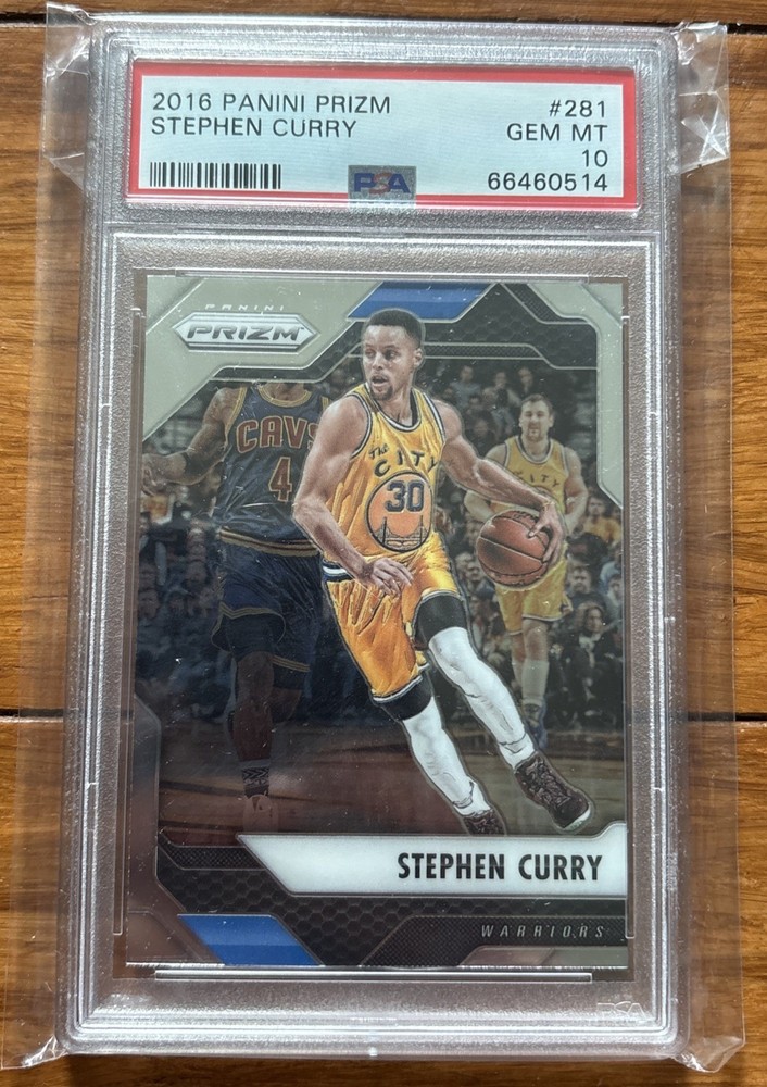 2016 PANINI PRIZM #281 STEPHEN CURRY PSA 10 - Championship Season