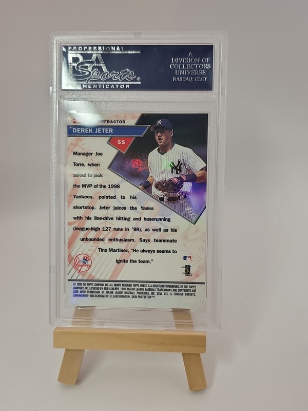 1999 Topps Finest - Sterling Derek Jeter #258 Refractor view 2