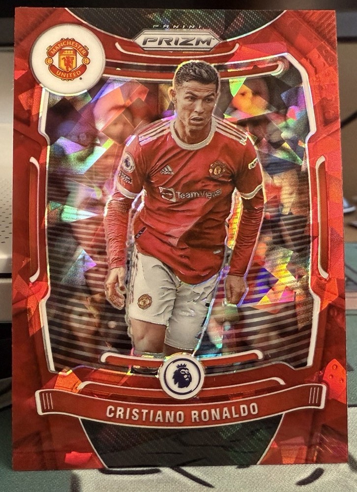 2021-22 Panini Prizm Premier League - Cristiano Ronaldo #283 Red Ice Prizm
