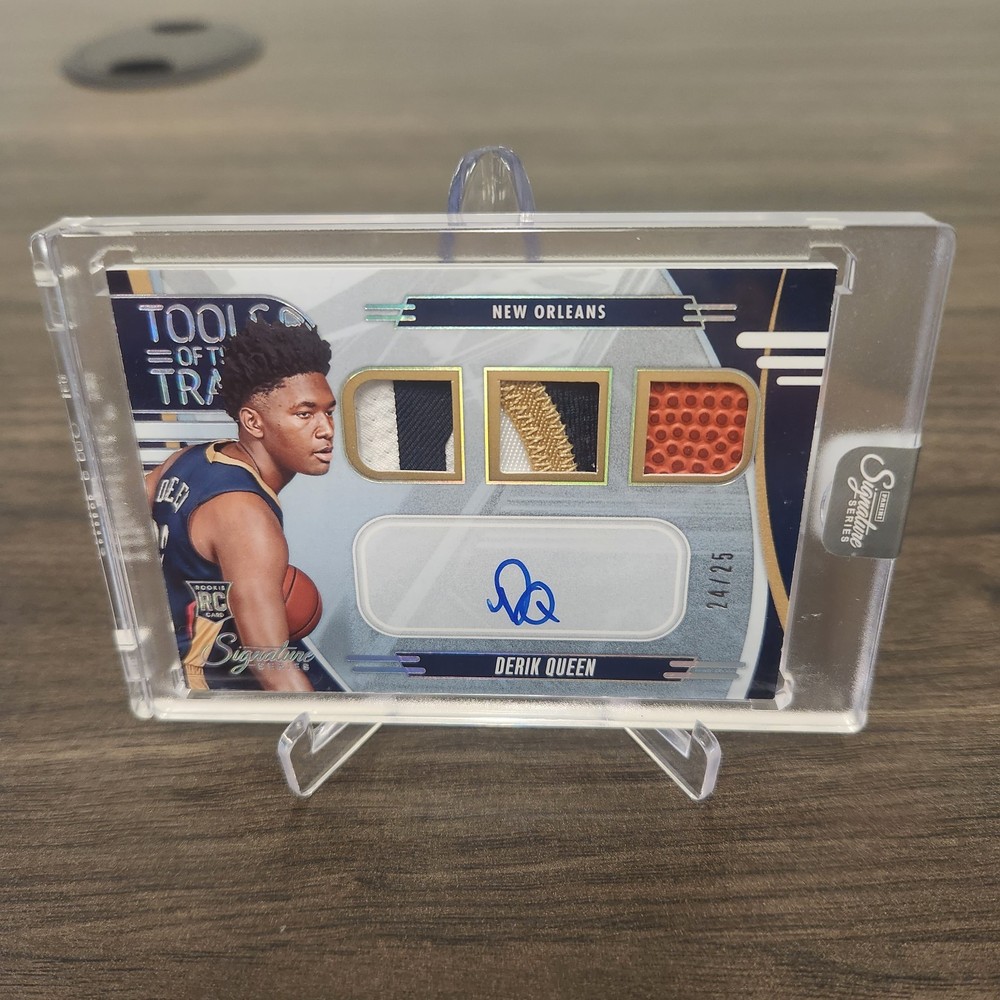 2025-26 Signature Series Derik Queen Rookie Tools of the Trade Patch Auto /25