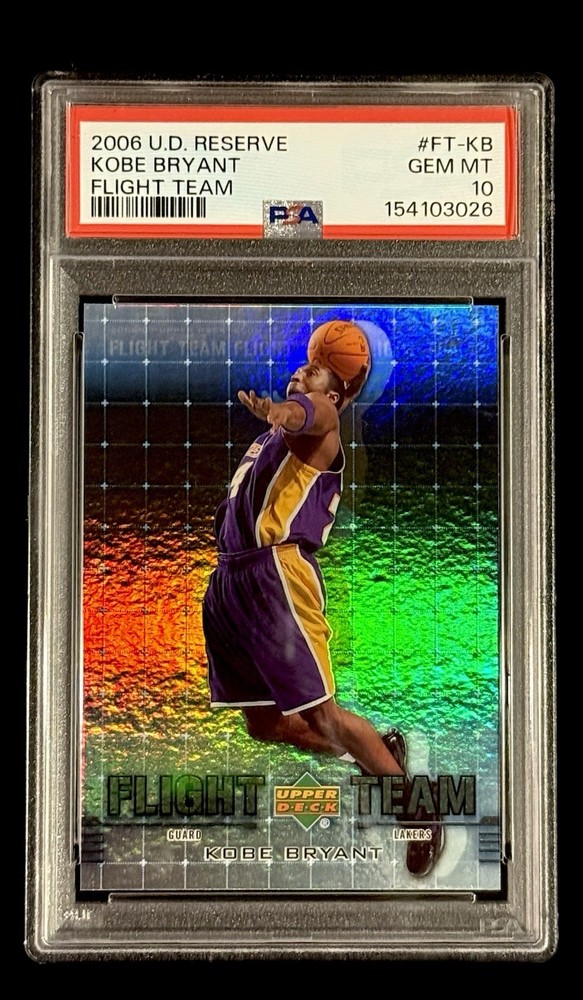 Kobe Bryant 2006-07 Upper Deck UD Reserve Flight Team #FT-KB PSA 10 GEM MINT