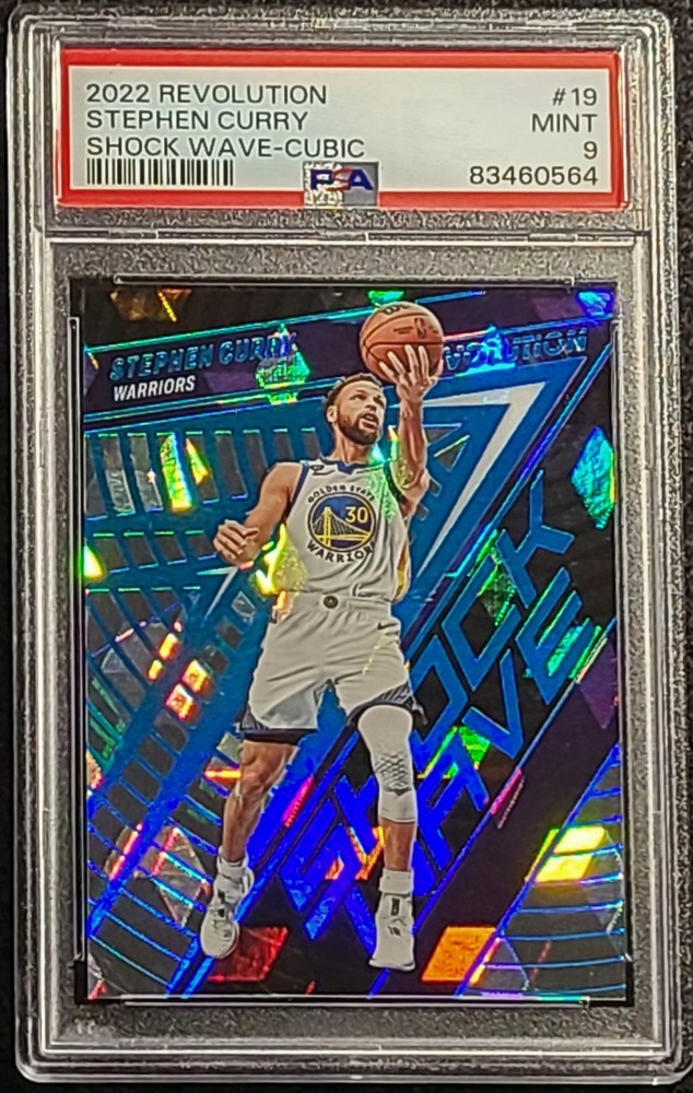 2022 PANINI REVOLUTION SHOCK WAVE COSMIC #19 STEPHEN CURRY /50 PSA 9