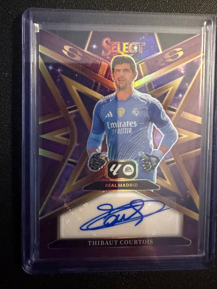 Ebay 1/1 Panini Select 2025-26 La Liga Thibaut Courtois Prizm Auto ST-TC /25