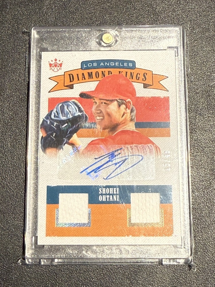 Shohei Ohtani 2018 Panini Diamond Kings /49 DK MAT Rookie Auto Patch