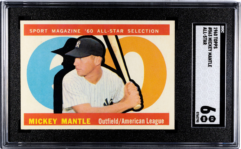 1960 Topps - Mickey Mantle All Star #563 PSA 6 (EX/MT) Super nice!!!