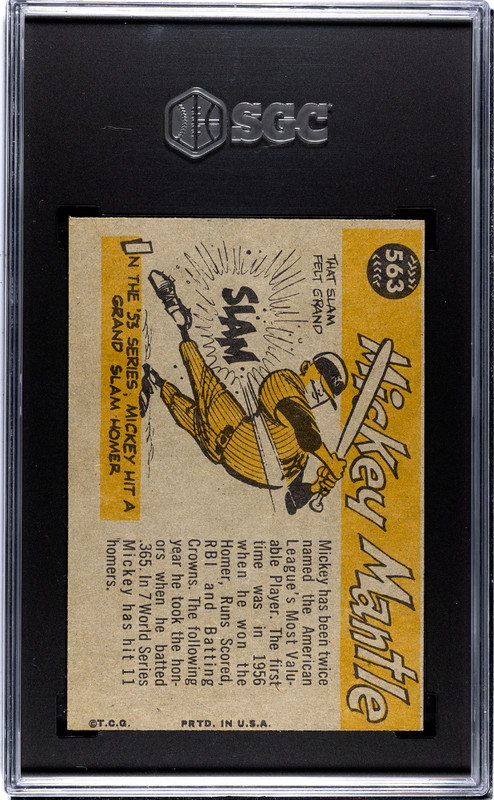 1960 Topps - Mickey Mantle All Star #563 PSA 6 (EX/MT) Super nice!!! view 2