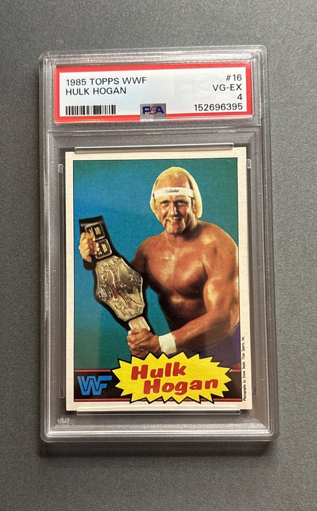 🔥🔥1985 Topps WWF - Hulk Hogan #16 - PSA 4 - New Holder - CENTERED