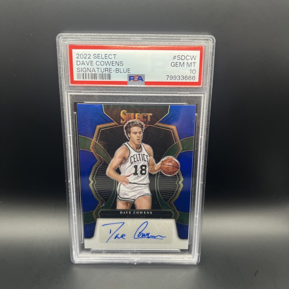 2022-23 Select Signatures Dave Cowens #S-DCW Blue Prizm Auto /49 PSA 10 Celtics